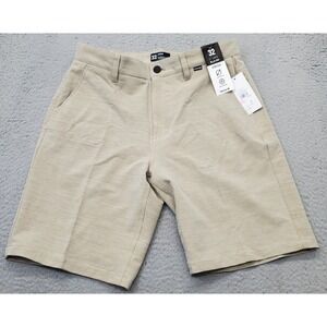 Hurley Dri Cutback 21 Shorts Mens 32 Tan Comfort 2-Way Stretch Sweat-Wicking